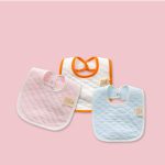 Newborn Baby Feeding Bib Thickened Double Pure Cotton